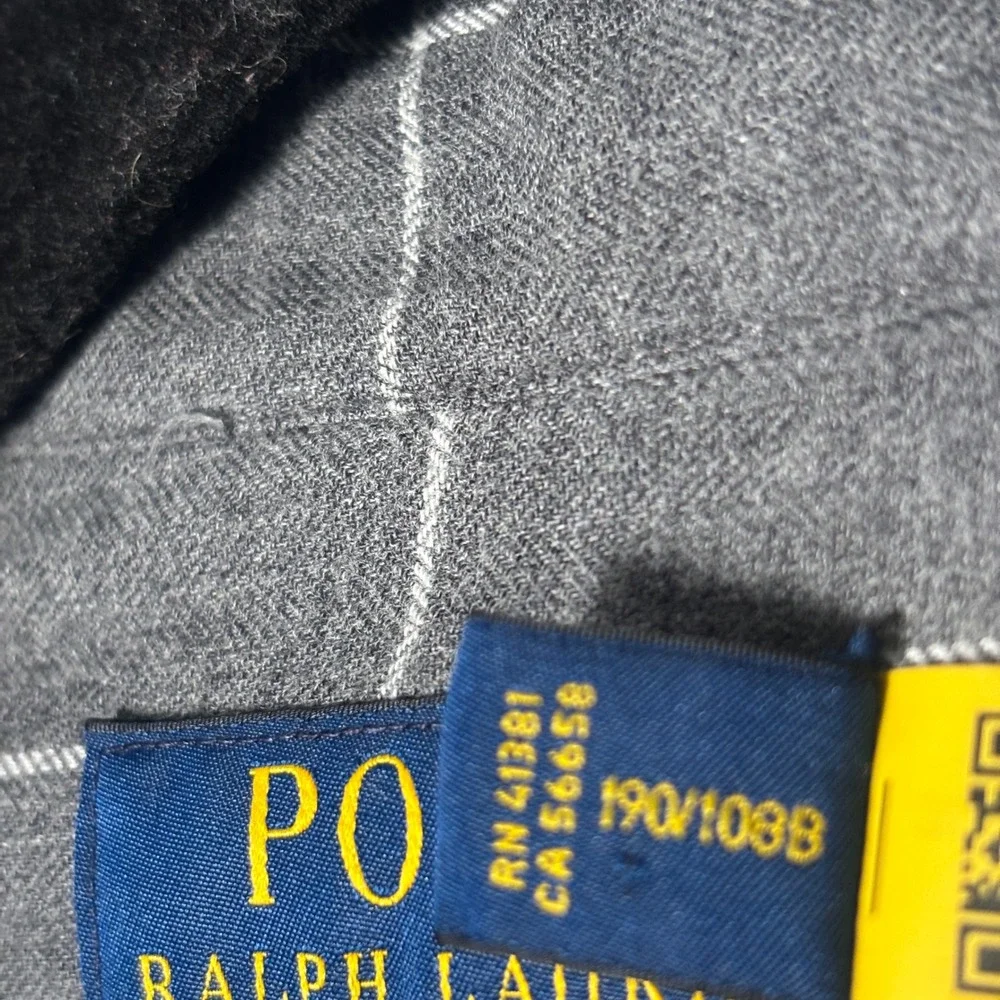 Polo‎ Ralph Lauren Mens XXL  Grey Classic Fit  Flannel Button Down Shirt